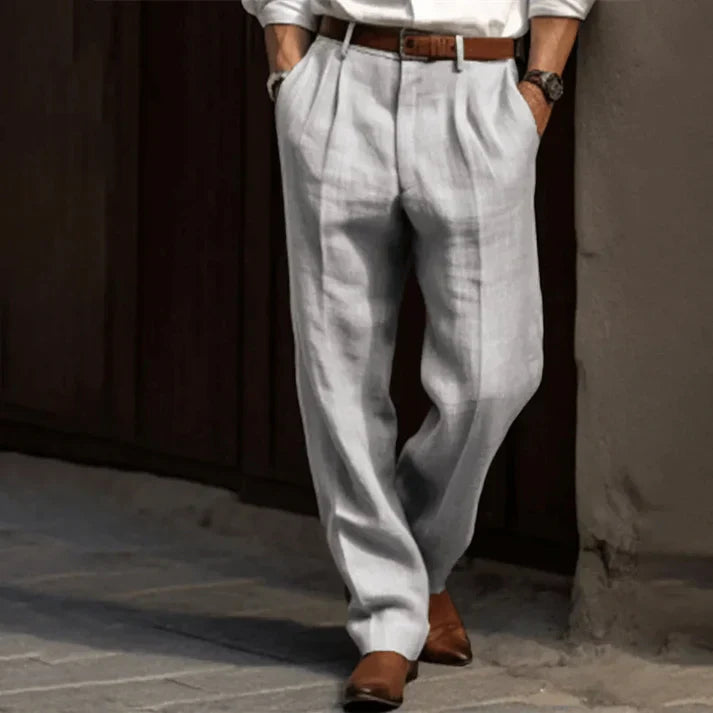 Image of Sidney | Men's Pleated Relaxed Fit Dress Pants