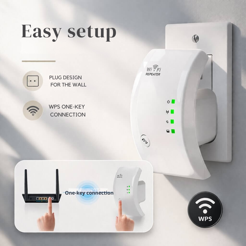 Signal Booster | More Range | Easy Plug and Play Setup | WiFiora