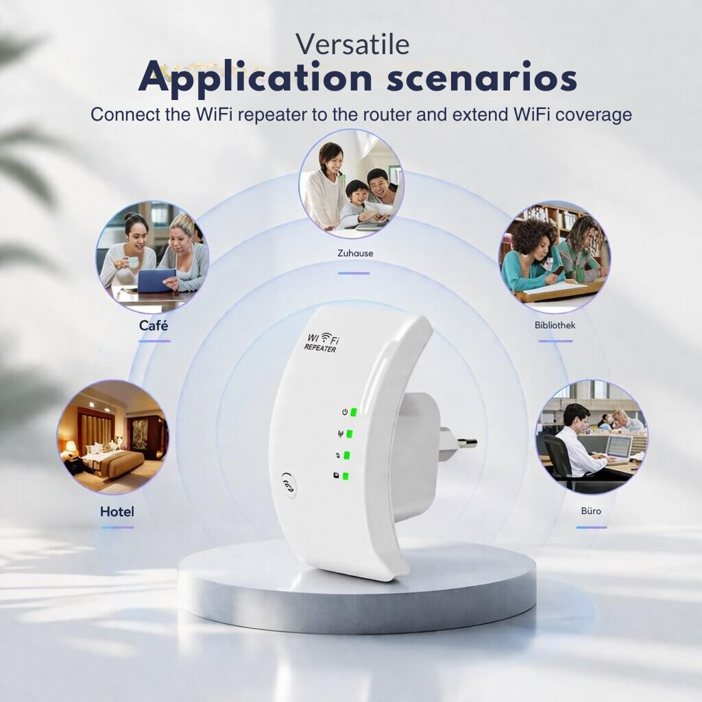 Signal Booster | More Range | Easy Plug and Play Setup | WiFiora