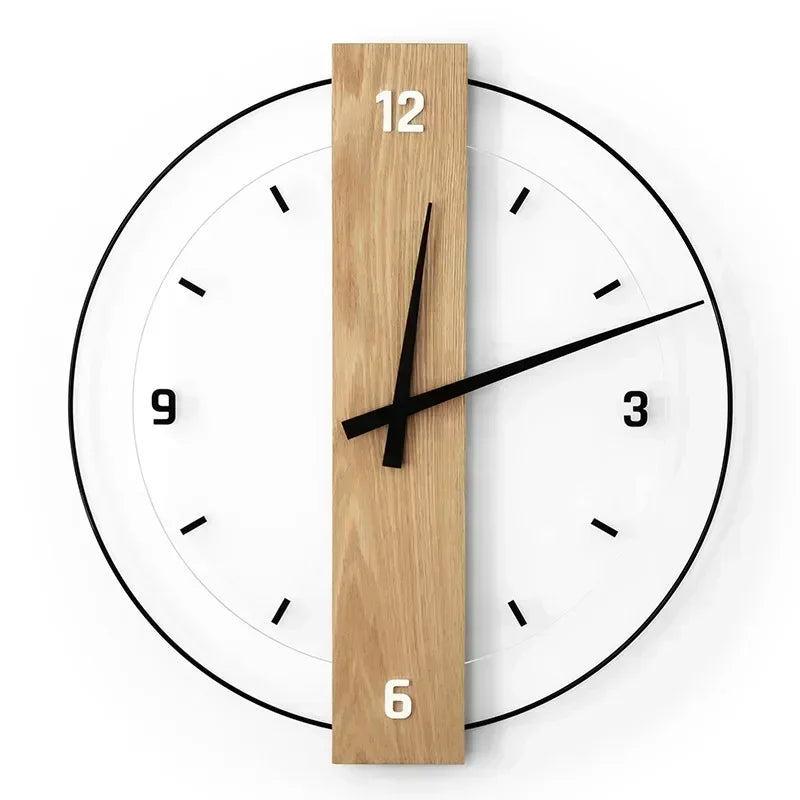 SilentOak Wooden Wall Clock - Silent Elegance | Minimalist
