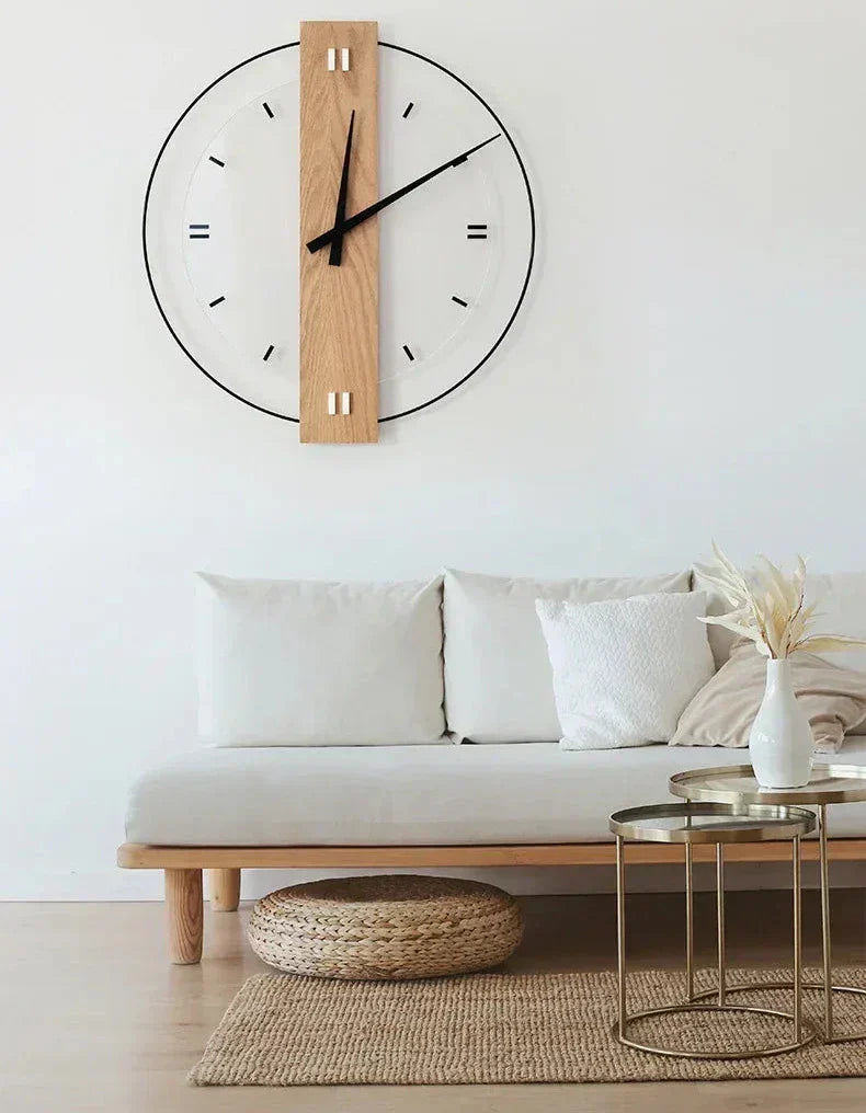 SilentOak Wooden Wall Clock - Silent Elegance | Minimalist