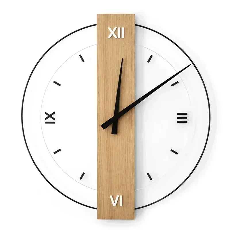 SilentOak Wooden Wall Clock - Silent Elegance | Minimalist