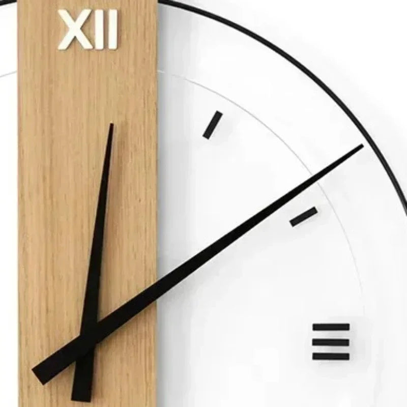 SilentOak Wooden Wall Clock - Silent Elegance | Minimalist
