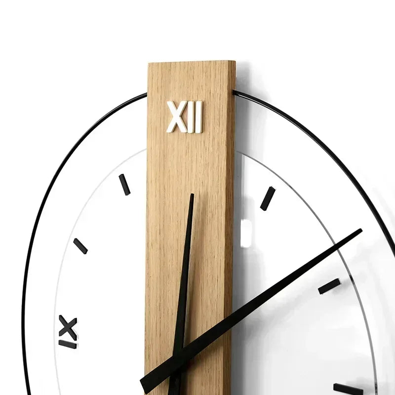 SilentOak Wooden Wall Clock - Silent Elegance | Minimalist