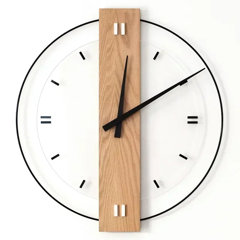 SilentOak Wooden Wall Clock - Silent Elegance | Minimalist