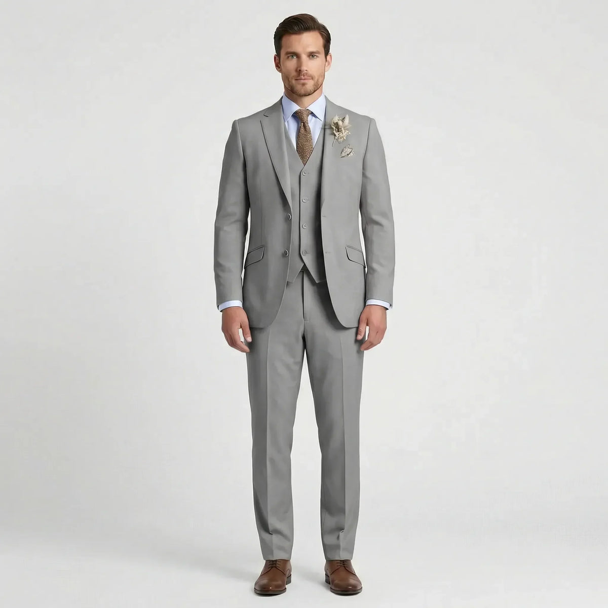 Slim-Fit Three-Piece Suit