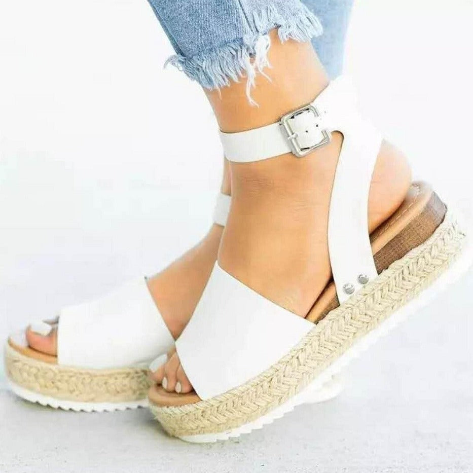 Image of Sloane | Women's Platform Ankle Strap Sandals