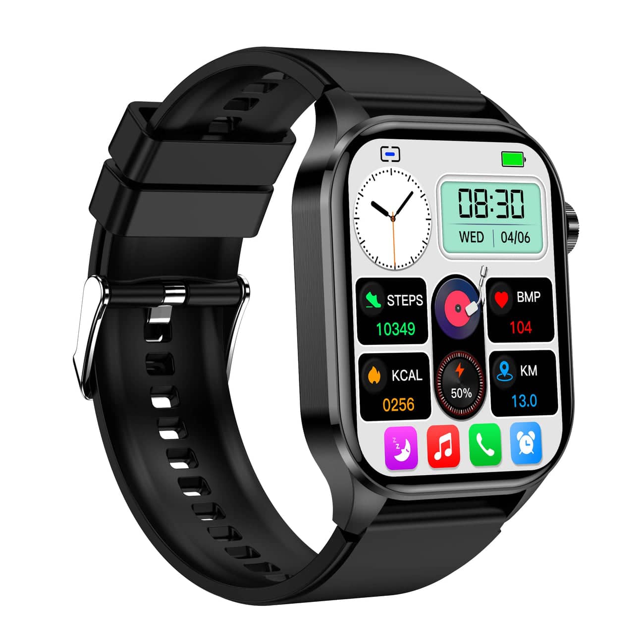 Smartwatch with ECG - Blood Sugar & Blood Pressure Monitor | HealthSync