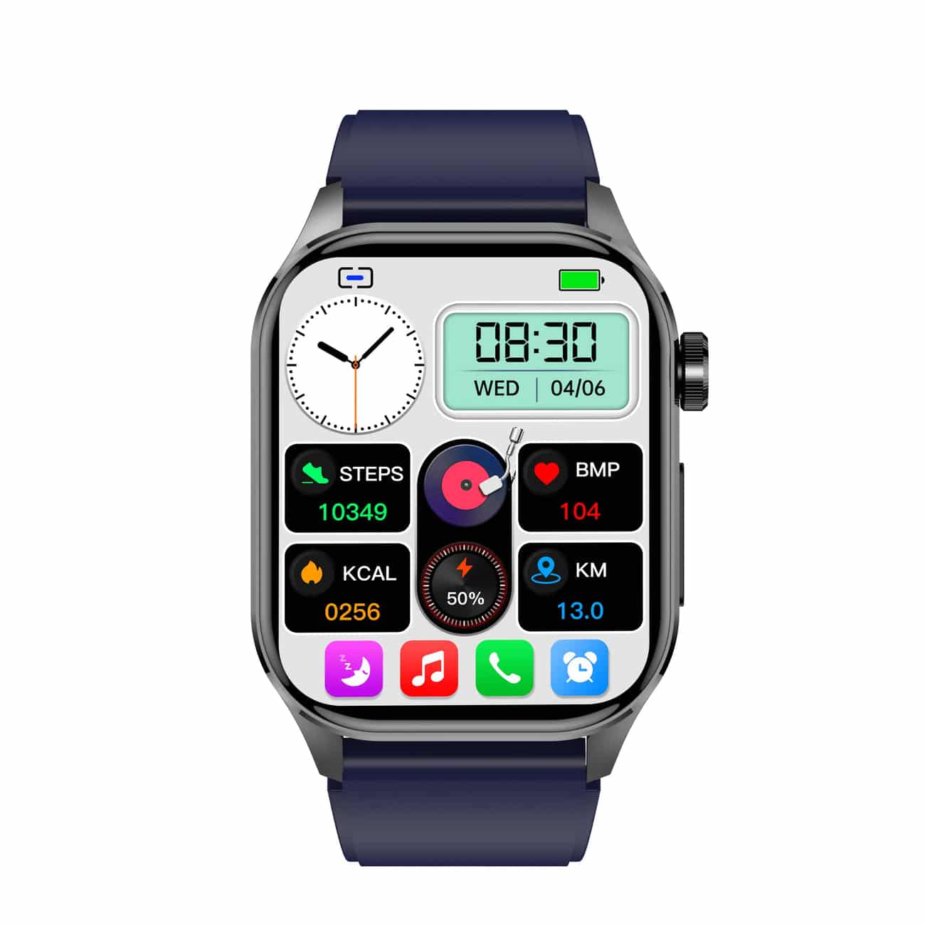 Smartwatch with ECG - Blood Sugar & Blood Pressure Monitor | HealthSync