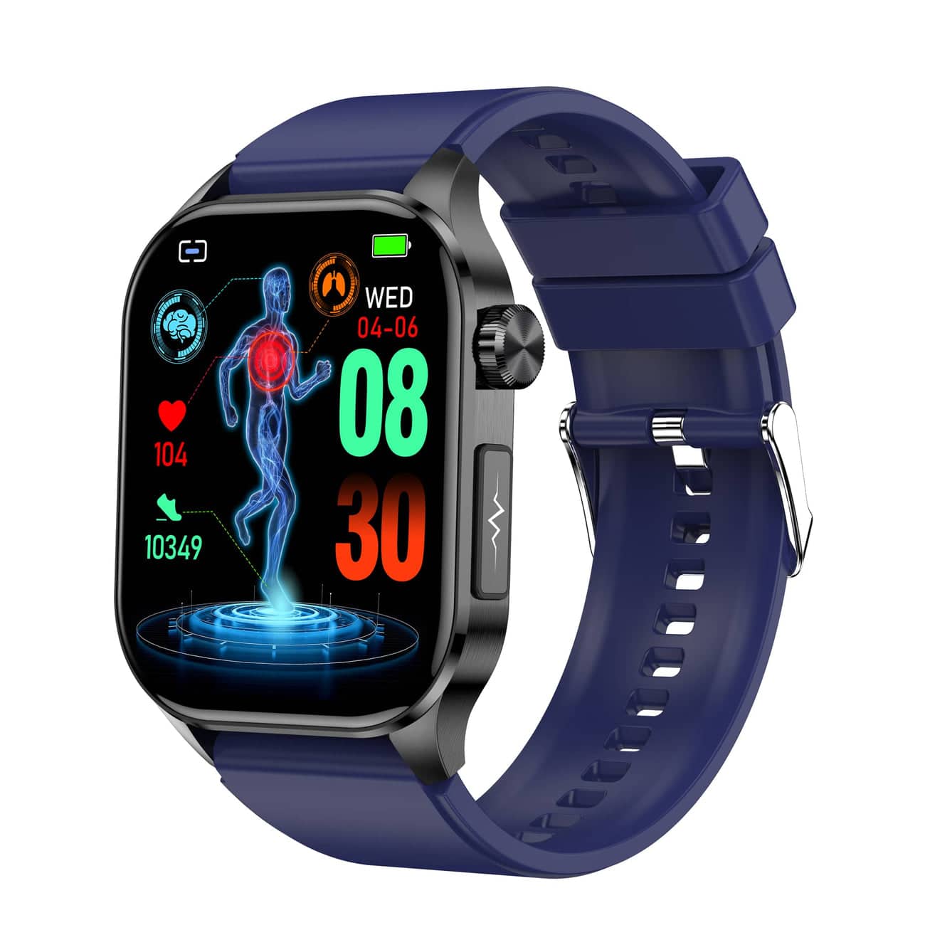 Smartwatch with ECG - Blood Sugar & Blood Pressure Monitor | HealthSync
