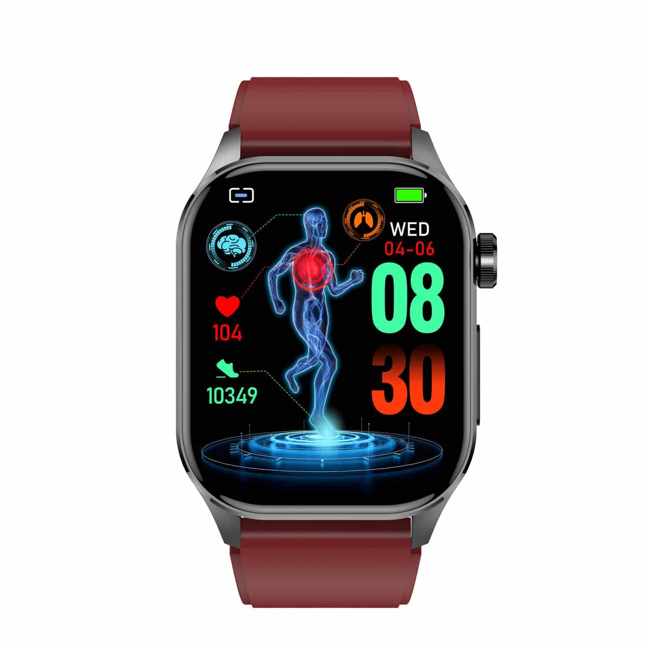 Smartwatch with ECG - Blood Sugar & Blood Pressure Monitor | HealthSync
