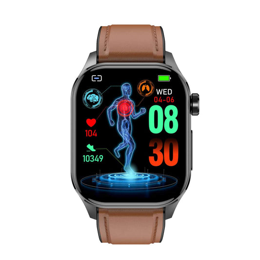 Smartwatch with ECG - Blood Sugar & Blood Pressure Monitor | HealthSync