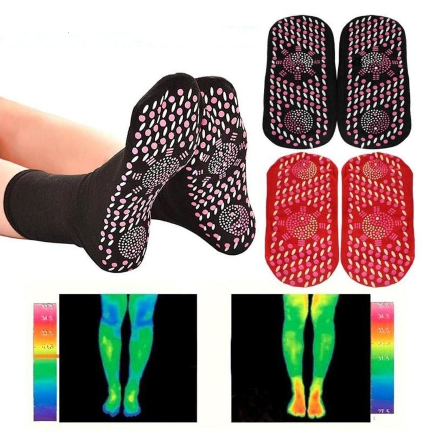 Socks | Self-Heating | Promotes Circulation & Relaxation | ThermaStep