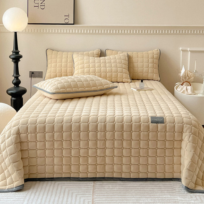 Soft Bedspread - Modern with Square Texture