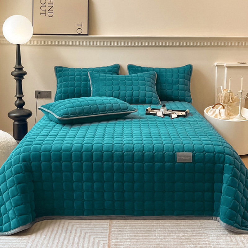 Soft Bedspread - Modern with Square Texture