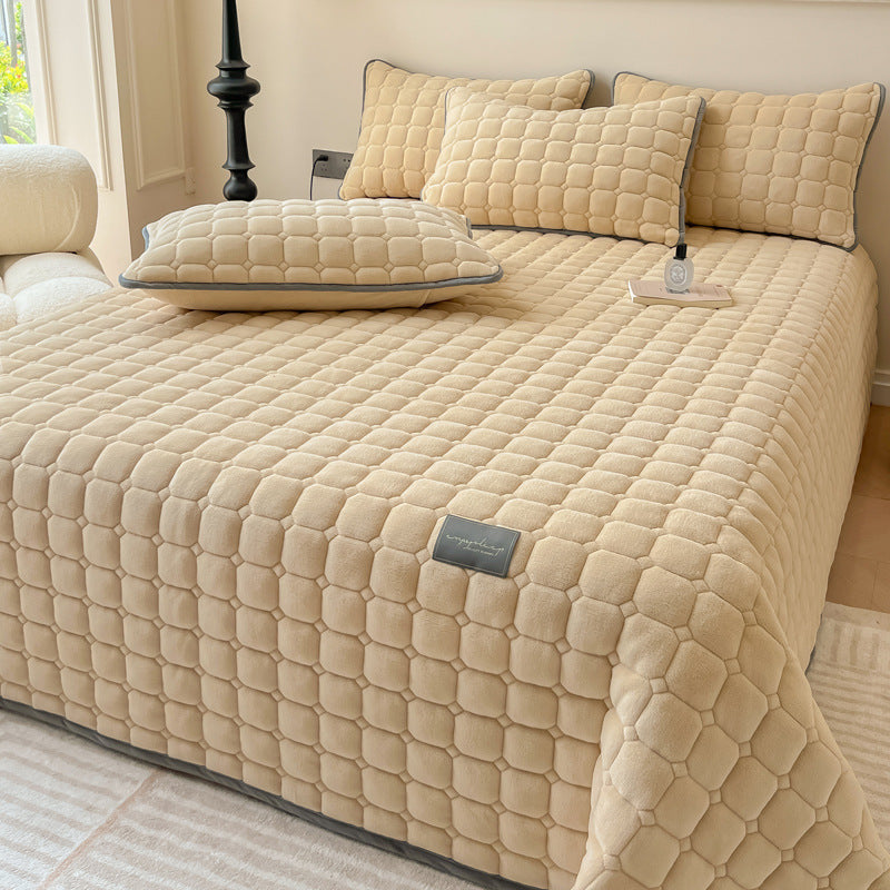 Soft Bedspread - Modern with Square Texture