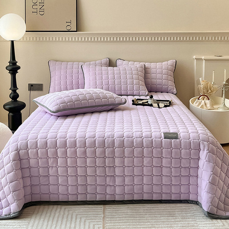 Soft Bedspread - Modern with Square Texture
