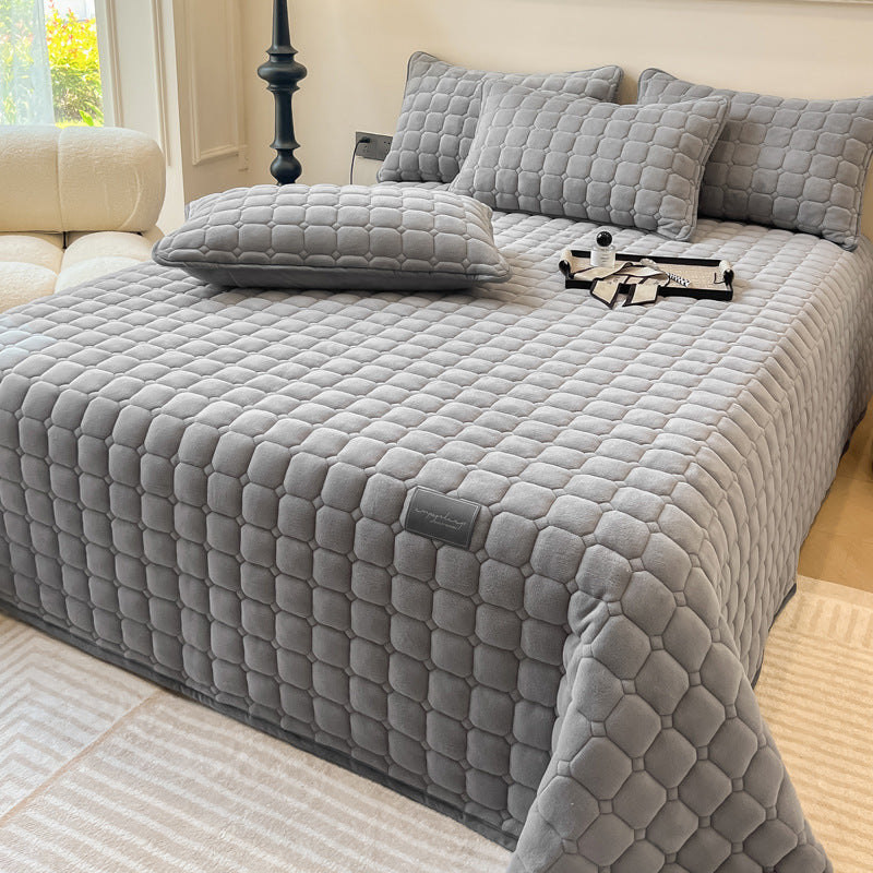 Soft Bedspread - Modern with Square Texture