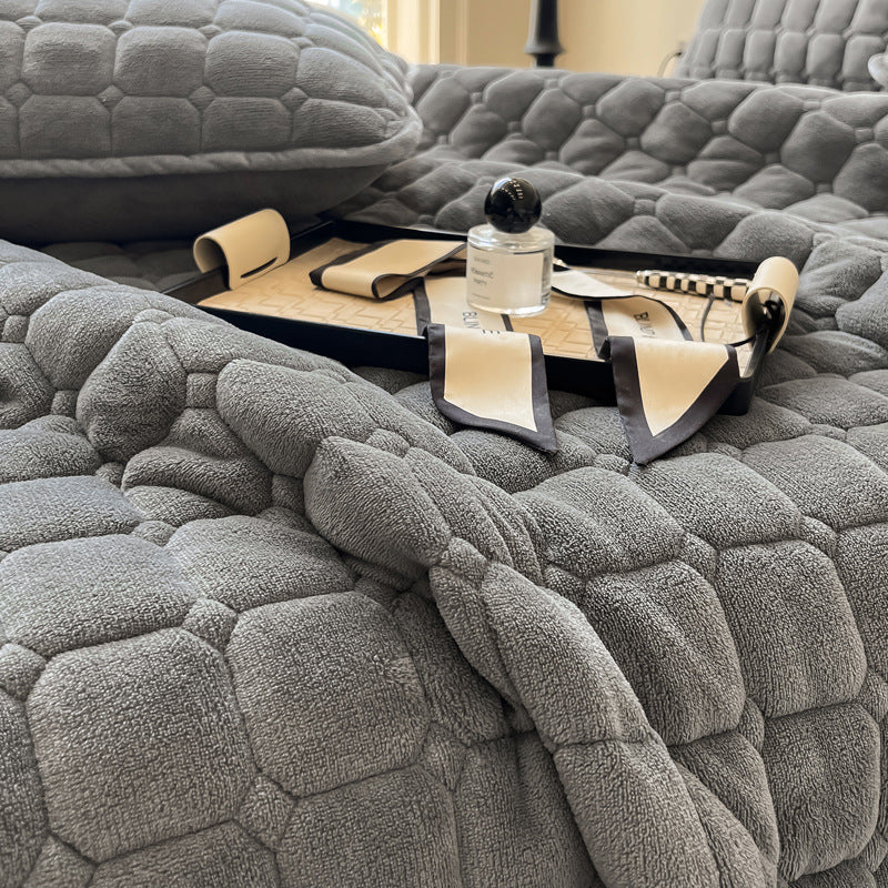 Soft Bedspread - Modern with Square Texture