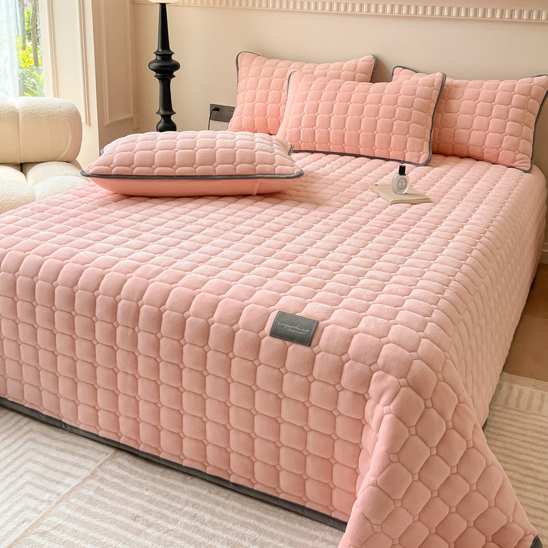 Soft Bedspread - Modern with Square Texture
