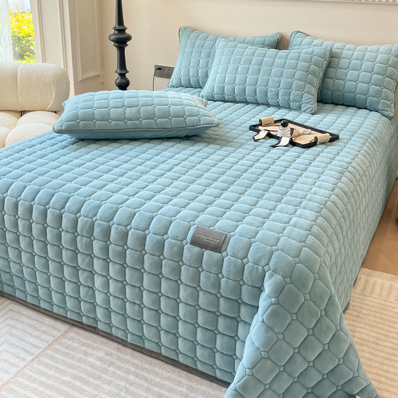 Soft Bedspread - Modern with Square Texture