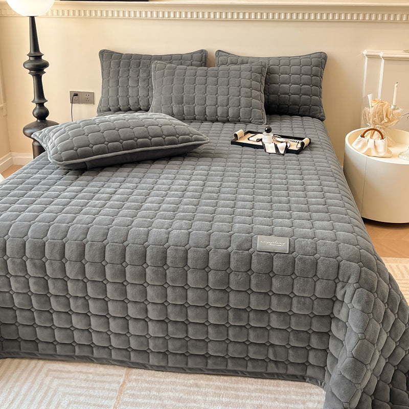 Soft Bedspread - Modern with Square Texture