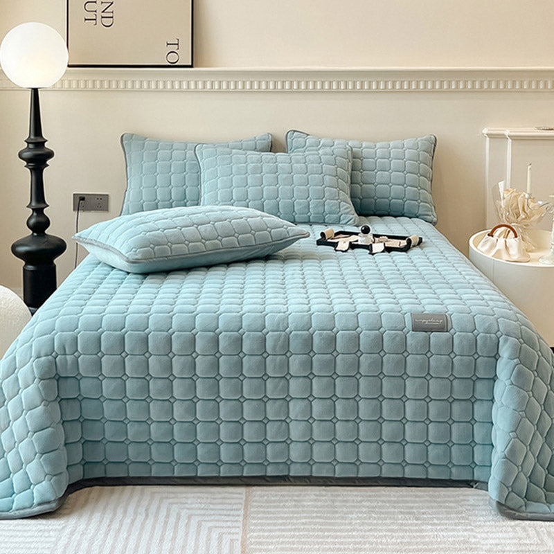Soft Bedspread - Modern with Square Texture