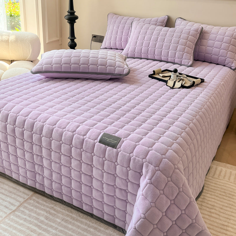 Soft Bedspread - Modern with Square Texture