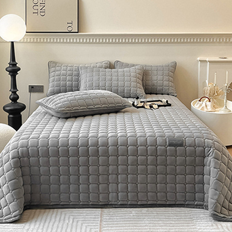 Soft Bedspread - Modern with Square Texture