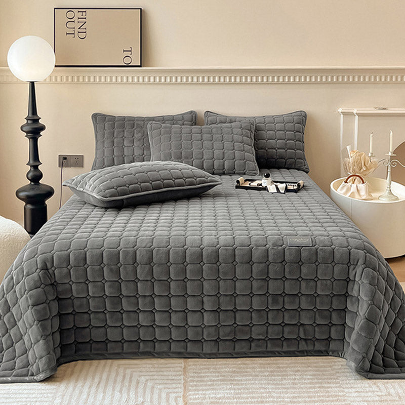 Soft Bedspread - Modern with Square Texture