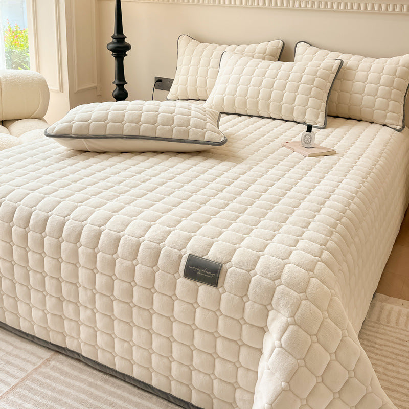 Soft Bedspread - Modern with Square Texture