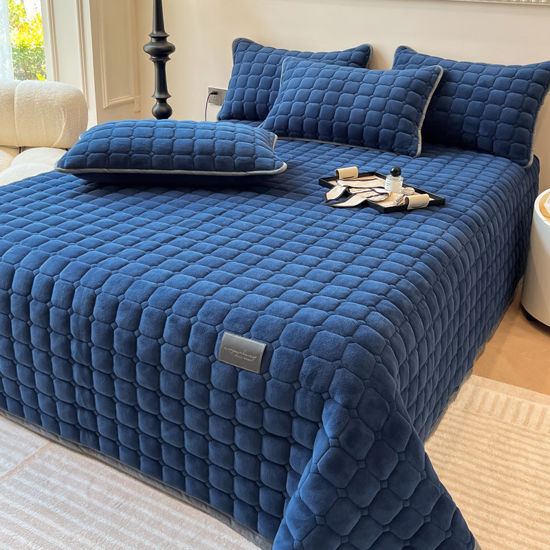 Soft Bedspread - Modern with Square Texture
