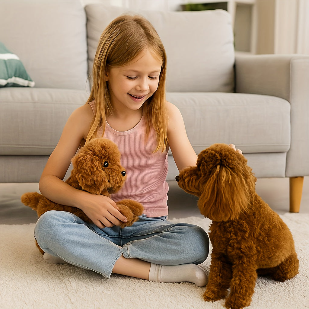 Soft Plush Dog Toy 40 cm with Realistic Appearance – Safe Polyester, Ideal for Children