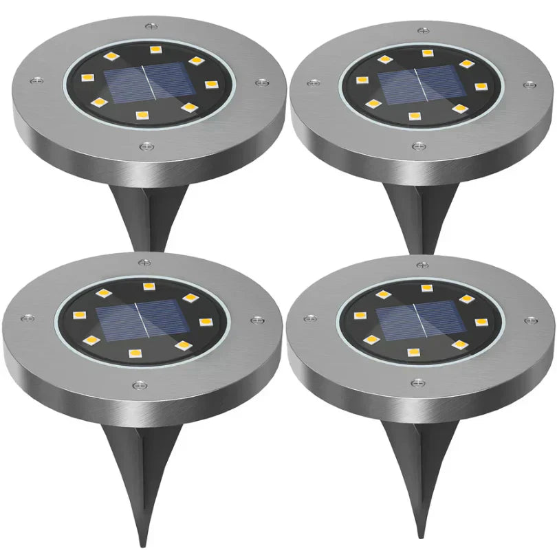 Solar Ground Lights – Weatherproof Outdoor LED Pathway Lighting Powered by the Sun