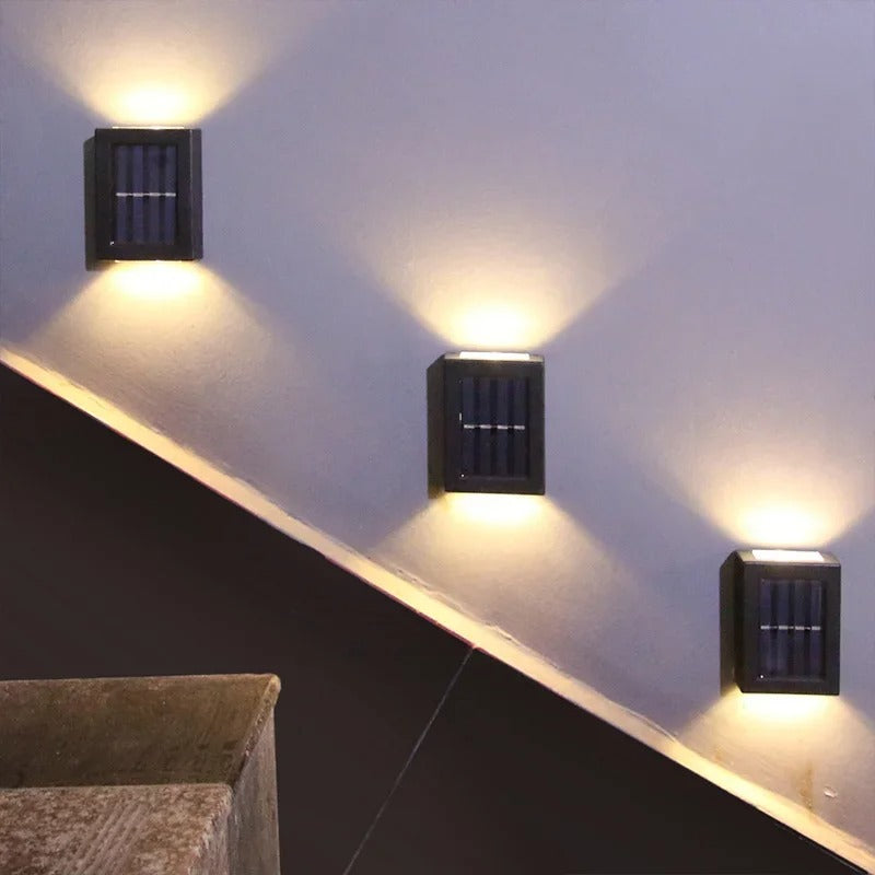 SolarGlow™ Luxe Solar Wall Lamps – Wireless, Stylish & Ready for Warm Evenings