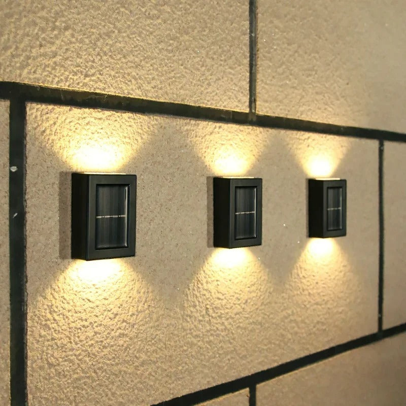 SolarGlow™ Luxe Solar Wall Lamps – Wireless, Stylish & Ready for Warm Evenings