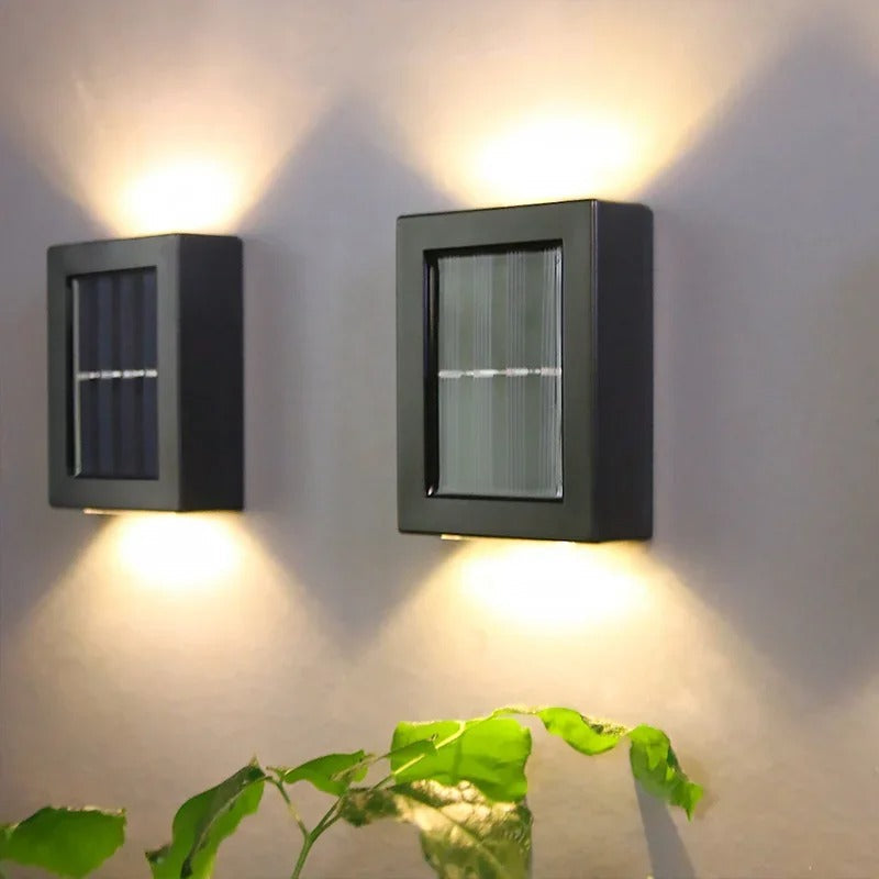 SolarGlow™ Luxe Solar Wall Lamps – Wireless, Stylish & Ready for Warm Evenings