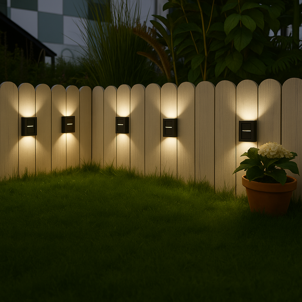 SolarGlow™ Luxe Solar Wall Lamps – Wireless, Stylish & Ready for Warm Evenings