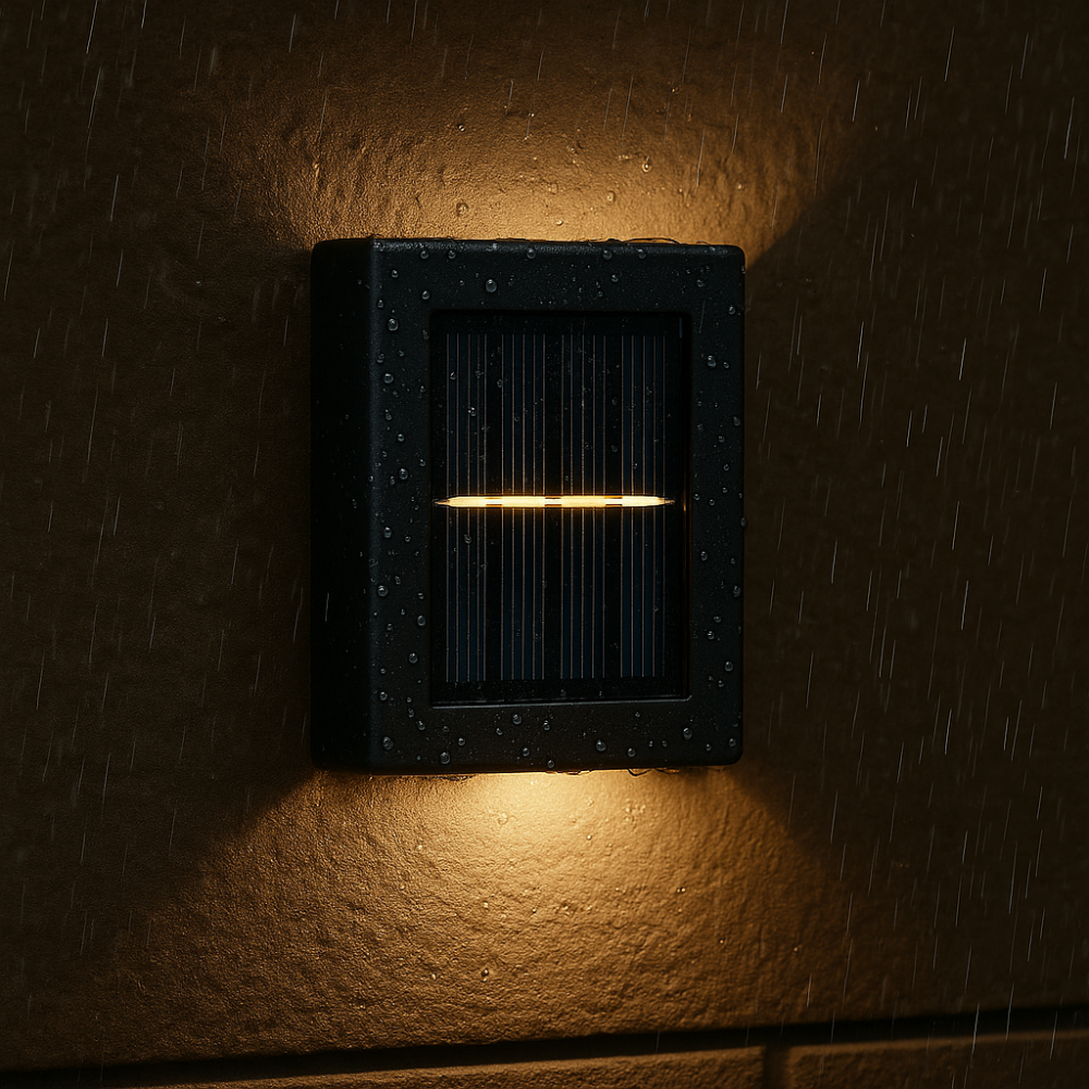 SolarGlow™ Luxe Solar Wall Lamps – Wireless, Stylish & Ready for Warm Evenings