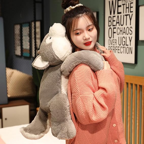 Soothing Plush Wolf – Luxury Cuddle Toy Providing Stress Relief and Sleep Comfort – Perfect for Peaceful Rest for Everyone