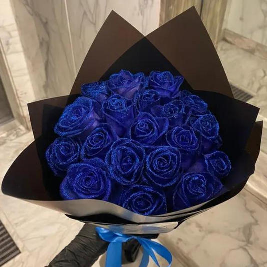 Sparkling Rose Heads - Eternal Flowers - Luxury Decoration