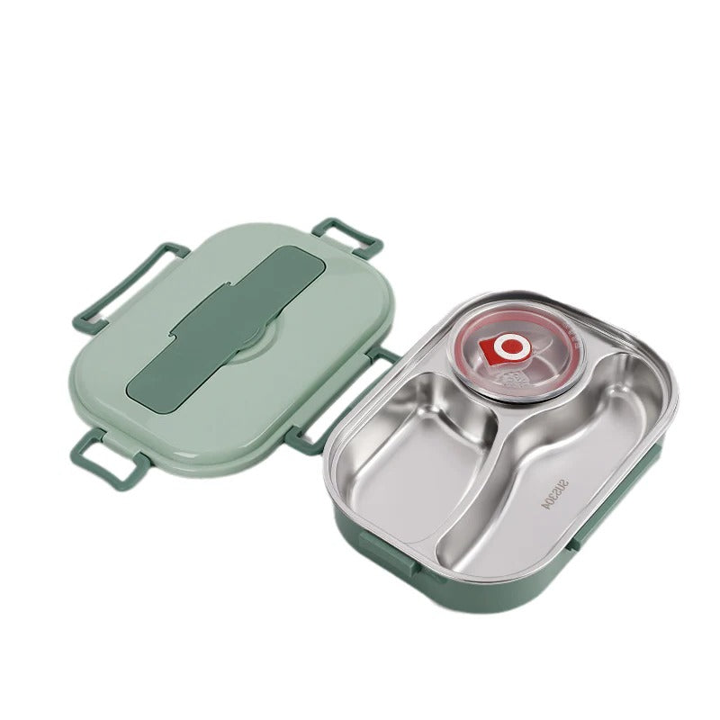 Stainless Steel 4-Compartment Thermal Lunch Box
