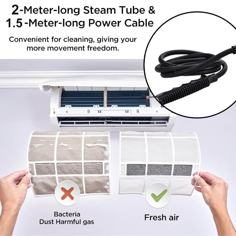 SteamForce | 2500W High-Pressure Steam Cleaner with Gloves