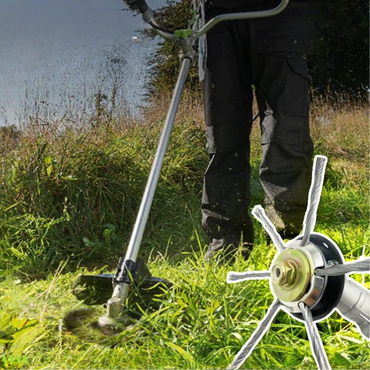 Steel Brush Lawn Trimmer Head | Efficient Against Weeds