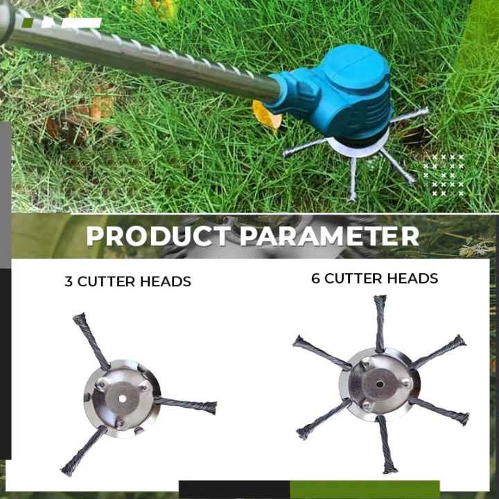 Steel Brush Lawn Trimmer Head | Efficient Against Weeds