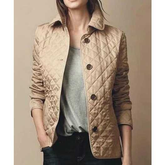 Image of Stella | Women's Button-Down Quilted Jacket