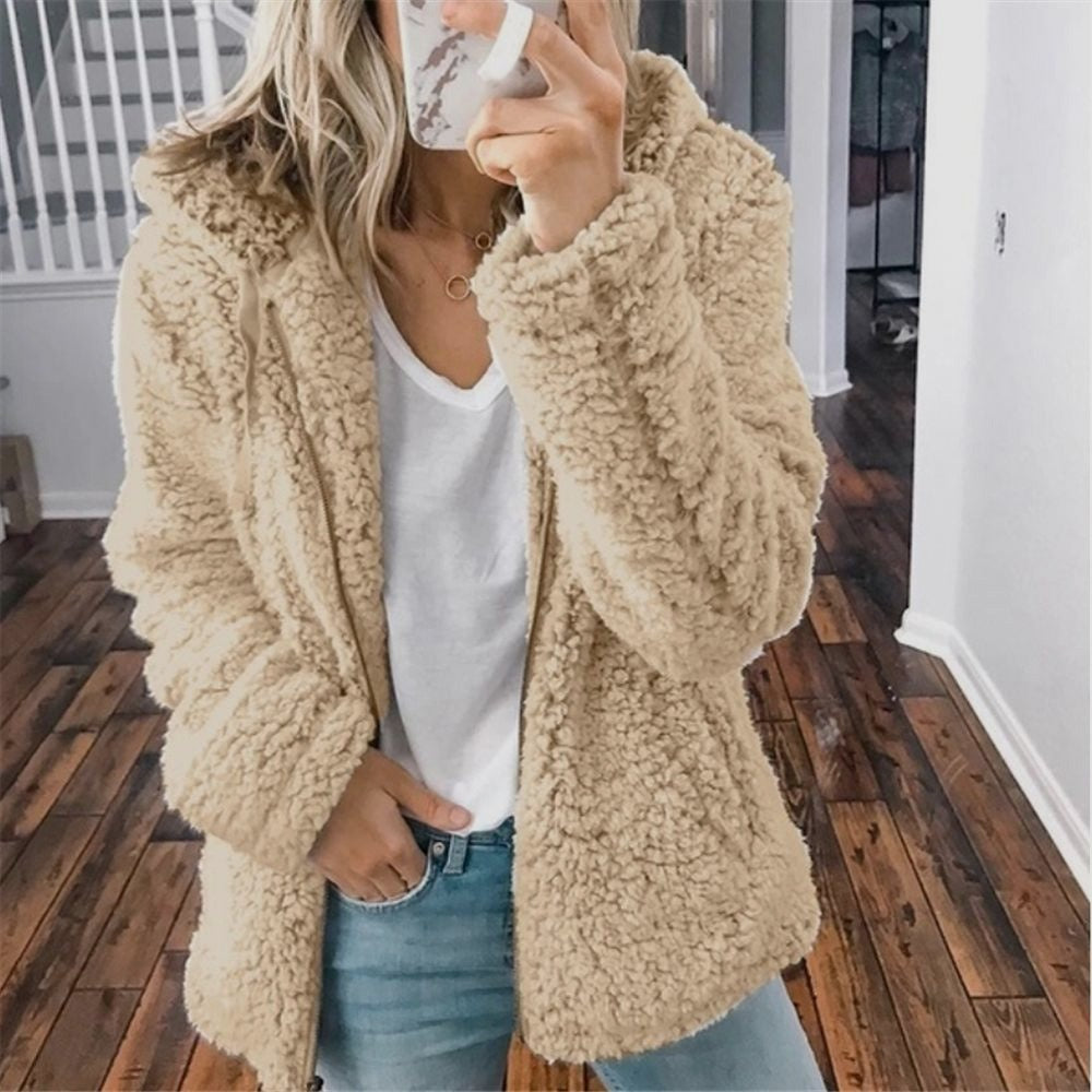 Image of Stella | Women's Hooded Zip-Up Casual Jacket