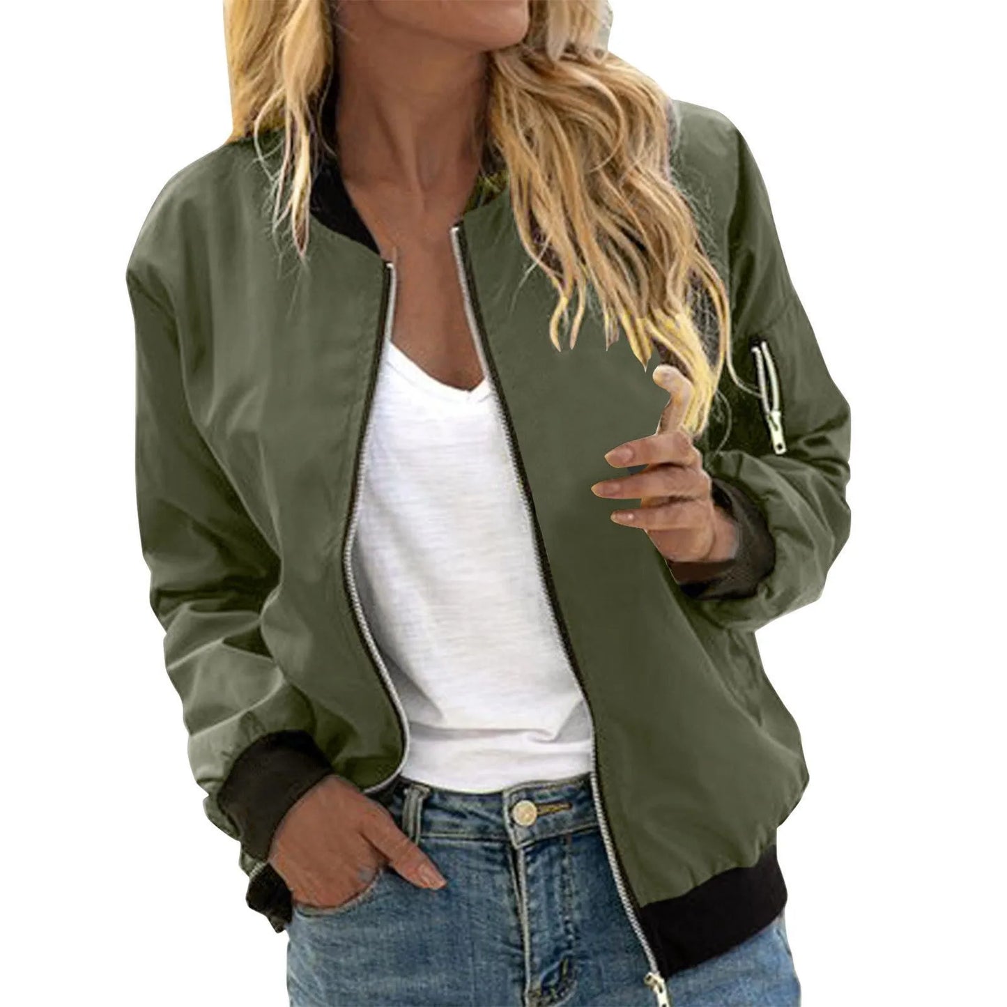 Stephanie | Women's Lightweight Bomber Jacket - Image 1