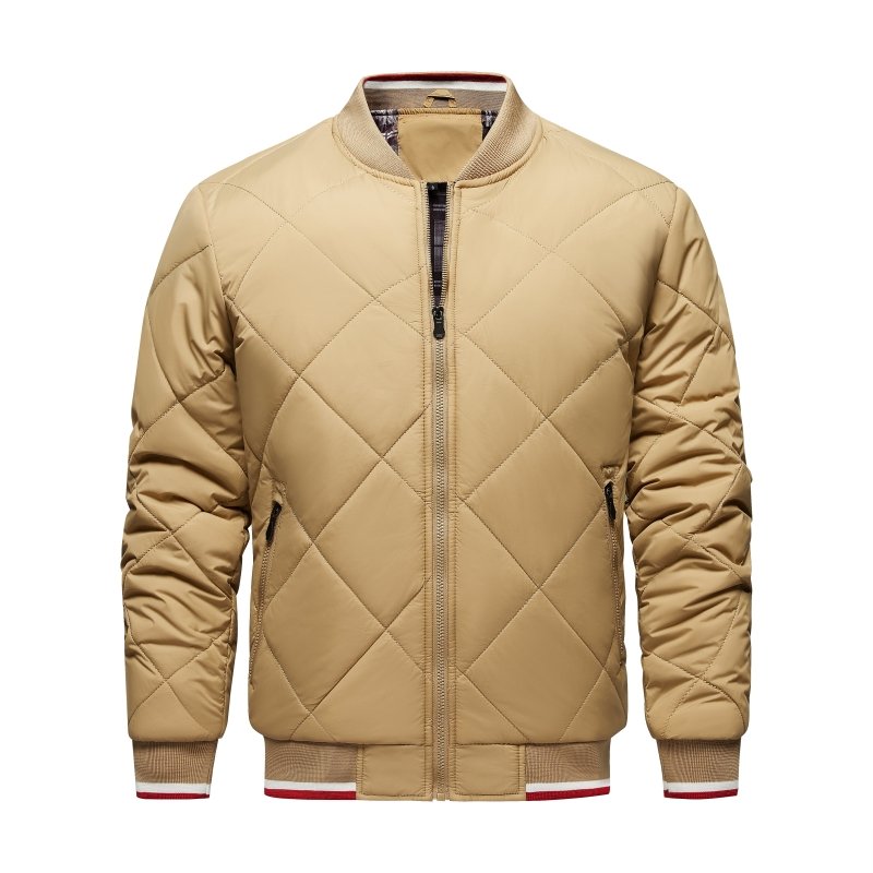 Image of Stephen | Men's Diamond Quilted Bomber Jacket