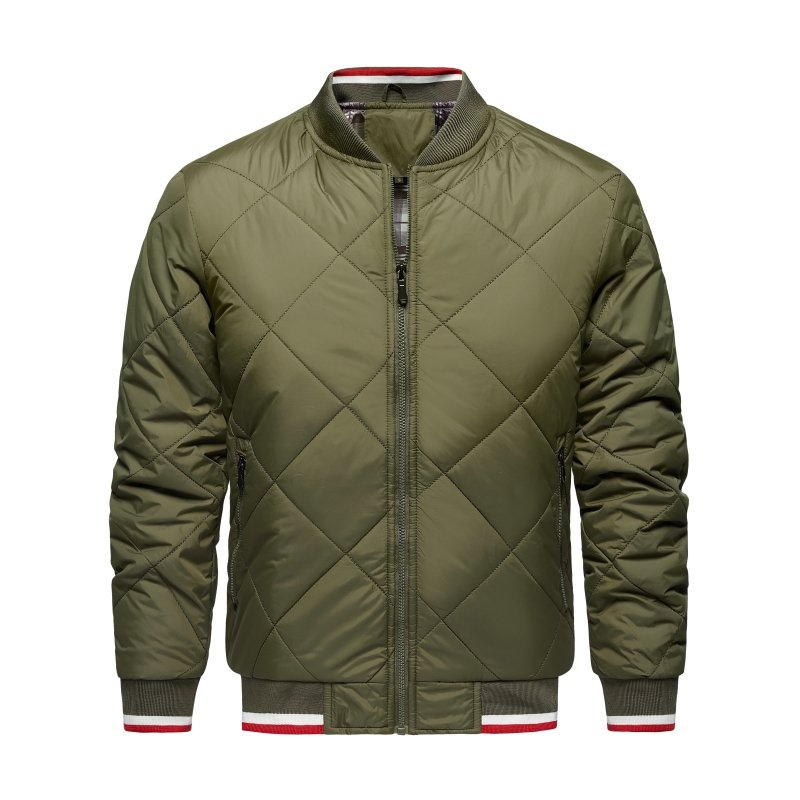 Image of Stephen | Men's Diamond Quilted Bomber Jacket
